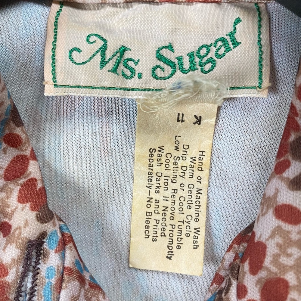 Vintage RARE 1970s Ms. Sugar 3 Piece Dress Set - Picture 9 of 11